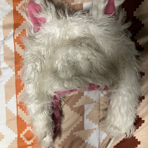 White cat spirithood rave wear hood hat (Great condition) - Picture 2 of 4